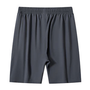 Pantalones cortos de cinco puntos para hombre, nuevos pantalones de verano de seda helada de secado rápido, pantalones de ocio para correr, pantalones sueltos, pantalones rectos de playa, a la moda. - Product Image 2