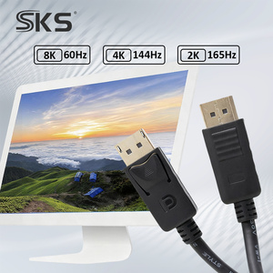 สาย1.4 DisplayPort <span class=keywords><strong>8K</strong></span> 60Hz 4K 144Hz สาย DP ชุบทอง HBR3 HDR สำหรับการ์ดจอเล่นเกม - Product Image 5