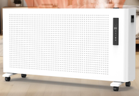 Chauffage portable intelligent à convection avec humidificateur, contrôle numérique, pour maison mobile, sur roues