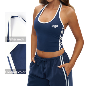 Top Sportivo da <span class=keywords><strong>Donna</strong></span> con Collo all'Americana, Alto Supporto, Imbottito, Stampa Plus Size, Traspirante, Leggero per Yoga e <span class=keywords><strong>Palestra</strong></span> - Product Image 1