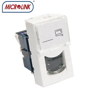 Cho Legrand 45*22.5 pháp loại UTP Cat6 khảm LCS 76561 faceplate <span class=keywords><strong>toolless</strong></span> <span class=keywords><strong>Keystone</strong></span> Jack <span class=keywords><strong>RJ45</strong></span> faceplate với màn trập - Product Image 4