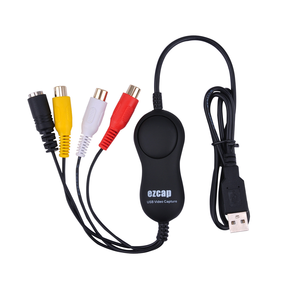 Tarjeta Capturadora de Video USB 2.0 de Alta Calidad, Adaptador AV RCA S-Video a USB, <span class=keywords><strong>Easycap</strong></span> VHS a Digital para Videograbadora, Cámara, PC - Product Image 1
