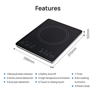 Table de cuisson à induction simple 2000W, ultra-fine, portable, plaque à induction de cuisine