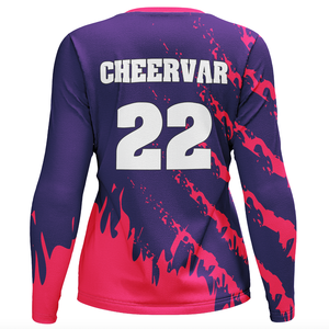 महिलाओं के वॉलीबॉल में लंबी स्लीव वॉलीबॉल टॉप में लगी नमी - Product Image 2