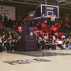 Cao cấp thông minh-đi Bộ điều khiển động cơ Hệ thống di chuyển có thể gập lại bóng rổ Hoop đứng tiên tiến xách tay có thể điều chỉnh FIBA - Product Image 6