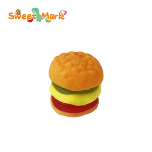 Bonbons gélifiés aromatisés aux fruits en forme de <span class=keywords><strong>mini</strong></span> <span class=keywords><strong>hamburger</strong></span> mignons, <span class=keywords><strong>halal</strong></span>, en pot avec boîte d'emballage incluse - Product Image 2