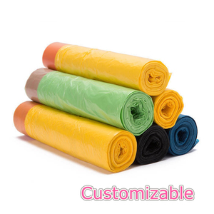 Bolsas de Basura Transparentes con Cordón, Resistentes, Impresas en Huecograbado, Recicladas, Marca HANSEN Premium, para Cocina y Supermercado - Product Image 1