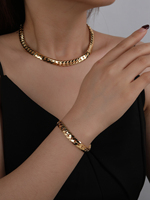 Vente en gros Oro brésilien 18k Original 24K 14K 10K véritable plaqué or laminé bijoux colliers bracelets ensembles pour femmes