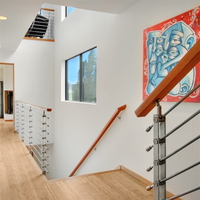 Foshan Lieferant Modernes Horizontales Stangengeländer aus Edelstahl für Treppen, Terrassen und Balkone