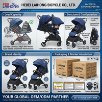 Poussette bébé légère et portable 3 en 1 avec dossier réglable, chariot pliable, système de voyage double - Vente en gros