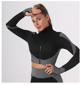 2021 neuer Langarm Yoga Anzug Sport Plus-Size <span class=keywords><strong>XXXL</strong></span> Damen bekleidung mit atmungsaktiver Mode Sport Casual Yoga Hosenanzug - Product Image 3