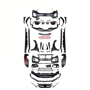 Kit de Carrocería Ancha FK8 R de Estilo Nuevo, Accesorios para Automóviles, Parachoques Delantero y Trasero para <span class=keywords><strong>Honda</strong></span> <span class=keywords><strong>Civic</strong></span> 2012-2017, Directo de Fábrica - Product Image 2