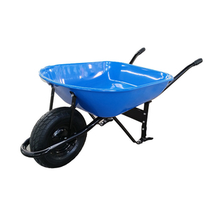 Brouette de jardin à cadre en acier chariot à benne utilitaire chariot à plateau à une roue - Product Image 1