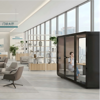 Cabine de bureau insonorisée, cabine acoustique, cabine téléphonique, cabine d'intimité, réduction du bruit, cabine respirante en aluminium, espace de travail moderne