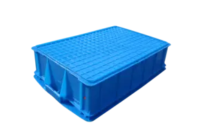 NEXARA Caixas de plástico empilháveis para serviços pesados HDEP XS535-140 Caixas sólidas duráveis em vários tamanhos, diferentes usos