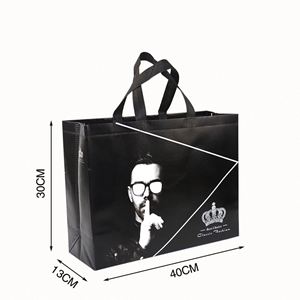 Sac de courses réutilisable en tissu non tissé de haute qualité, vente chaude, sac de supermarché réutilisable - Product Image 2