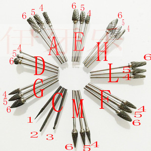 Juego de fresas dentales de carburo de tungsteno de 4, 5 y 6 tamaños para pulido y desbaste con pieza de mano de baja velocidad, herramientas dentales - Product Image 2