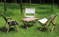 Table de pique-nique et barbecue portable en bois de hêtre massif pour l'extérieur, table de camping pliante en bambou, offre spéciale