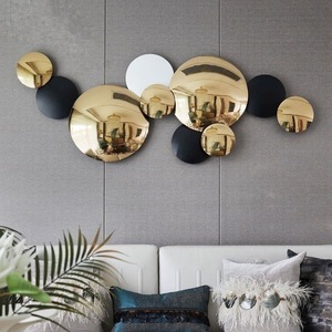 102X39CM S High Gloss Golden Home Modern Luxury <strong>Living</strong> <strong>Room</strong> <strong>Wall</strong> <strong>Metal</strong> Art <strong>Decor</strong> Hanging <strong>for</strong> Sale Discounts Dropshipping DDP - Product Image 1