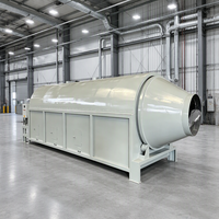 Séchoir Rotatif Électrique Industriel, Capacité de Traitement de 1 Tonne par Heure, pour Noix, Céréales, Haricots, Riz et Maïs