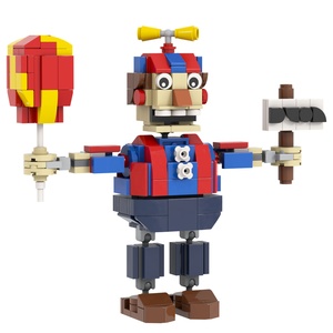 MOC1464 MOC FNAF Balloon Boy Figuras de Acción Bloques de Construcción Sets de Figuras Ladrillos Juguetes de Amigos 5 Noches en <span class=keywords><strong>Freddy</strong></span> Figura de Anime - Product Image 4