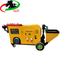 Machine à pulvériser du mortier à moteur diesel mobile Pulvérisateur de ciment Utilisé pour la construction de machines à mortier sur site