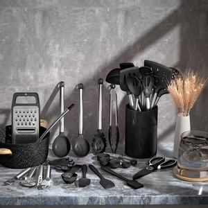 Juego de 44 Utensilios de Cocina de Silicona, Utensilios de Cocina de Acero Inoxidable, Accesorios para Cocina - Product Image 2