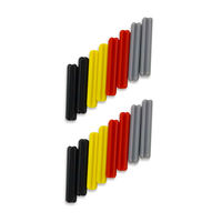 Pièces de rechange mécaniques ABS pour modèles DIY, axe transversal 3L, multicolores, blocs de construction MOC, vente chaude, NO.4519