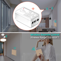Interrupteur électrique unipolaire sans fil RF433 10A Max Current IP66 Level Remote Control Light Switch For 1 Gang Lighting In House