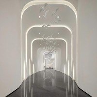 Lustre personnalisé ANNO avec oiseaux en vol, design moderne, pour la décoration de villas de luxe, hall d'entrée, escalier