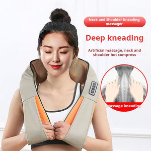 Breokang Hot Sale <b>Electric</b> Kneading Shiatsu Shoulder <b>Back</b> and Neck <b>Massager</b> with Heating High Quality Mesh Cloth - Product Image 3