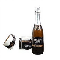 Impresión de Etiquetas de Vino Personalizadas y Duraderas con Estampado en Relieve Dorado y Etiquetas de Marca de Lujo Resistentes al Agua para Vinos de Edición Limitada