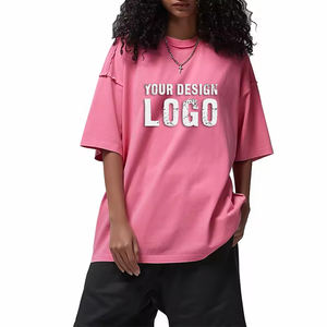 T-shirt pour homme à manches courtes, style décontracté vintage, lavage à l'eau, épaules tombantes, personnalisable, MOQ faible, 250 g - Product Image 4