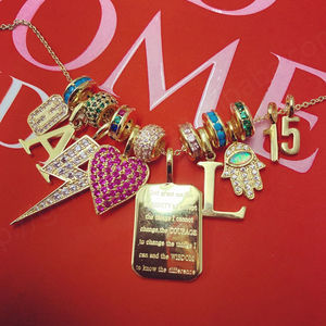 Gemnel 925 Silver Fatima Hand Pendant <b>Necklace</b> - Genuine Opal & Gold Plated Charm - Trendy <b>Spiritual</b> Jewelry - Product Image 6