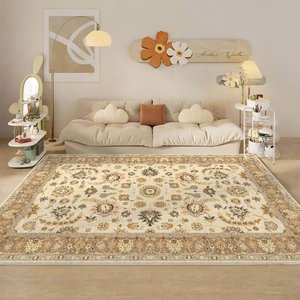 พรมลายเมดัลเลียนรูปทรงสี่เหลี่ยมผืนผ้า ลายแคชเมียร์เทียม นำเข้าจากต่างประเทศ ทนต่อคราบสกปรก เหมาะสำหรับห้องนั่งเล่น ตกแต่งบ้าน - Product Image 2