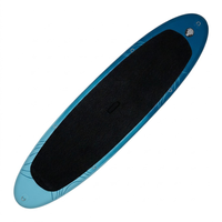 Planche à pagaie gonflable tout-en-un en PVC au design minimaliste, 10 pieds, unisexe, portable, 3 pièces, avec pompe manuelle, aileron amovible et sac à dos