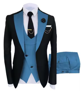 <span class=keywords><strong>Traje</strong></span> de negocios clásico de 3 piezas para hombre, venta al por mayor, los mejores vestidos formales para <span class=keywords><strong>novio</strong></span>, chaqueta, chaleco, pantalones y estilo frontal plisado con <span class=keywords><strong>corbata</strong></span> - Product Image 3