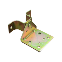 Charnière de table pliante en acier au carbone sur mesure, plaquée zinc jaune, support d'angle rotatif, connecteur pivotant pour meubles, fabricant