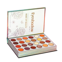 Palette de fards à paupières professionnelle portable et étanche, best-seller en gros, format livre à pages tournantes pour maquillage complet du visage