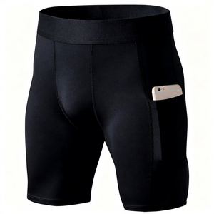 CELINNE Fitness Running Compression Men <b>Boxer</b> Brief Underwear Quick Dry Breathable Long Leg Men <b>Boxer</b> Shortunderwear With Pocket - Product Image 5