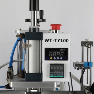 Factory Direct Sales Pneumatic Heat Transfer Mask Hot Stamping Machine for PVC Card Book <b>Leather</b> Wood Custom Logo Embossing - Product Image 5