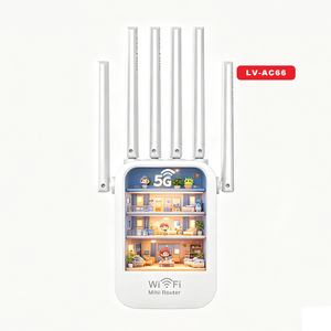 PIX-LINK ขายส่ง <span class=keywords><strong>AC66</strong></span> ตัวขยายสัญญาณไวไฟไร้สาย 1200Mbps ตัวขยายสัญญาณไวไฟแบบรีพีทเตอร์ ตัวเพิ่มสัญญาณไวไฟ พร้อมเสาอากาศ 6 ต้น - Product Image 1