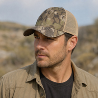 Gorra Trucker Personalizada al por Mayor con Malla Trasera, de Alta Calidad, 5 Paneles, Camuflaje Frontal Impreso, Transpirable, Modelo Richardson 112