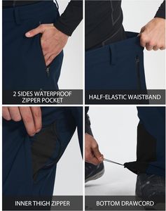 <span class=keywords><strong>Pantalon</strong></span> <span class=keywords><strong>de</strong></span> ski pour <span class=keywords><strong>homme</strong></span> Pioneer Camp, imperméable, isolé, doublé en polaire, softshell, pour snowboard, <span class=keywords><strong>randonnée</strong></span> en plein air, avec fermeture éclair à la base des jambes - Product Image 6