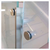 PRIMA Fixation robuste pour balustrade en verre, structure de fixation stable résistante aux impacts de vent puissant en extérieur