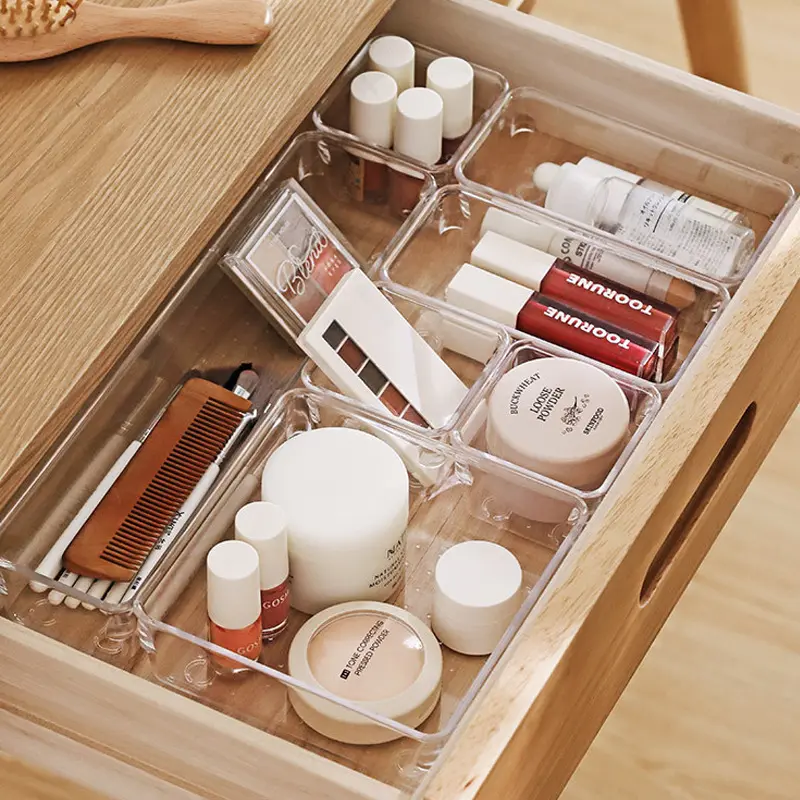 Can Wholesale Customize The Popular New Free Combination Tableware Cosmetics Kitchen Drawer Storage Box