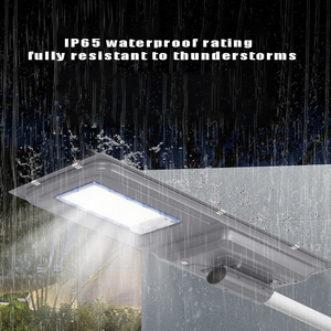 Aluminum <b>LED</b> Solar Street <b>Light</b> 5000K IP65 Waterproof Integrated <b>Motion</b> <b>Sensor</b> Outdoor Lighting 300W - Product Image 2