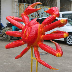 Sculpture de crabe géante réaliste en résine lavable, <span class=keywords><strong>statue</strong></span> décorative pour restaurant de fruits de mer, décoration pour Thanksgiving, Noël et événements - Product Image 3