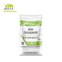 Sulfato de Bario Nano Ultrafino Modificado para Moldeo por Inyección, Película Soplada, Recubrimiento de Acero, Alta Transparencia, Modelo XM-MPB633