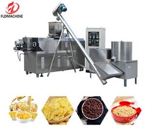 เครื่องทำเกล็ดข้าวโพดสายการผลิตซีเรียลอาหารเช้าพร้อมเครื่องผสมเครื่องทำเกล็ดข้าวโพดประสิทธิภาพสูง - Product Image 2